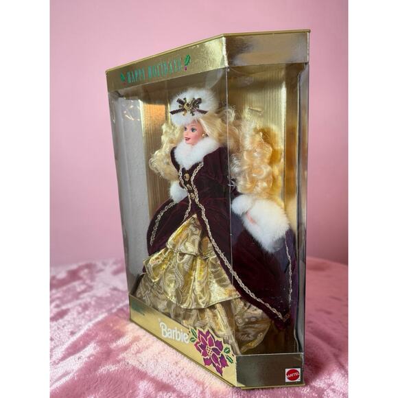 1996 Holiday Barbie Doll - Special Edition Collectible - Etsy Mattel Barbie Happy Holidays Special Edition Doll, 12 in, Blonde Blue Eyes, 1996